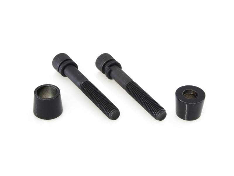 Socket Head 1/2-13 x 3in. Riser Bolt & Cone Kit - Gloss Black Heavy-duty motorcycle bolt kit with spacers, ideal for Revelry Motorcycle parts and accessories.