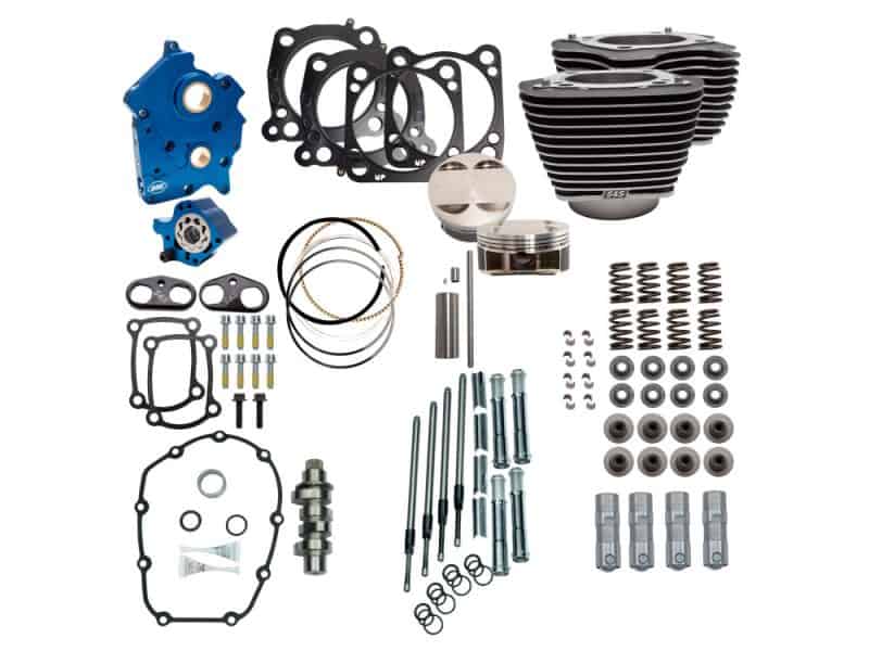 Power Pack - 128ci Big Bore Kit with Chain Drive 550 Camshaft High-performance motorcycle engine parts and gaskets for custom builds and repairs. Suitable for Harley and Cruiser bikes.