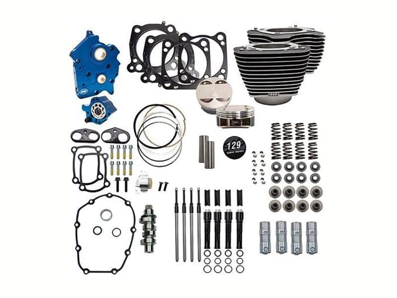 Power Pack - 129ci Big Bore Kit with Chain Drive 550 Camshaft High-performance motorcycle engine gasket and piston parts for Revelry Motorcycles Australia.