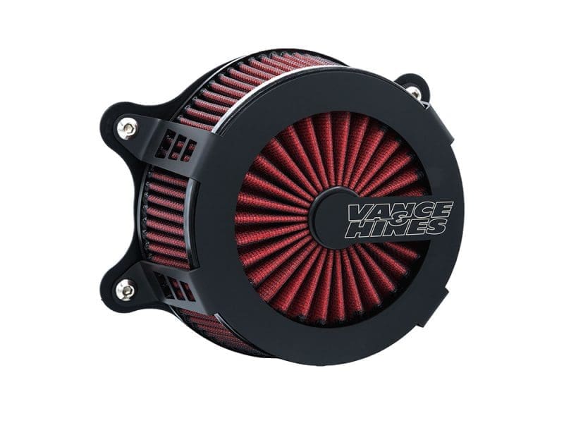 VO2 Cage Fighter Air Cleaner Kit - Black. Fits Softail 2000-2015